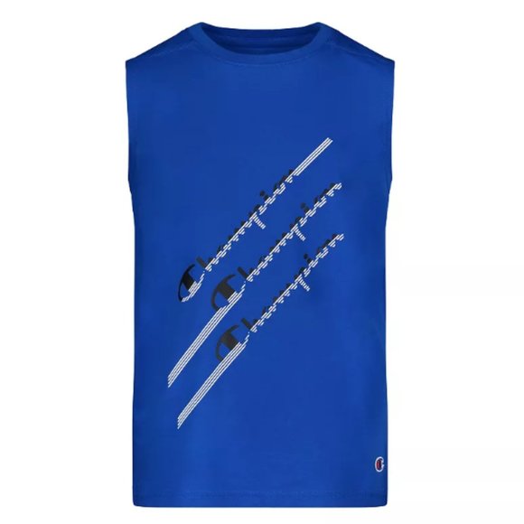 Boy's Champion Angled Script Muscle Tee, Size: S (8) - Picture 1 of 1